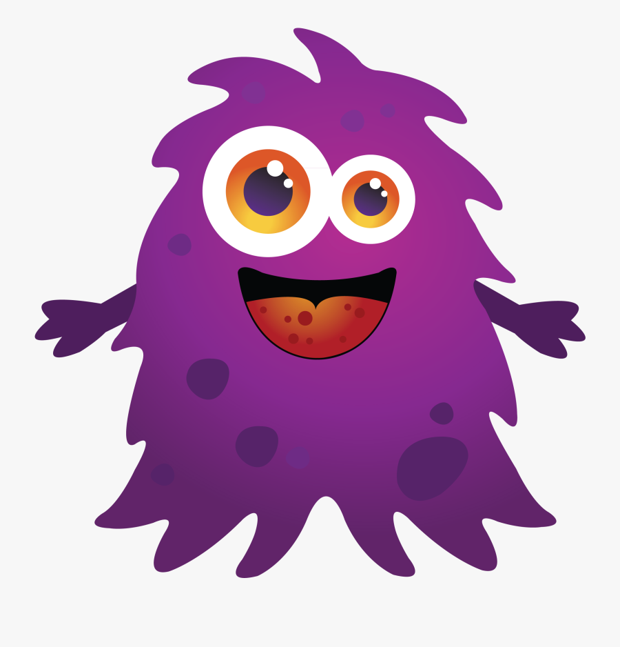 Kids Happy Halloween Clipart - Purple Monster Clipart, Transparent Clipart