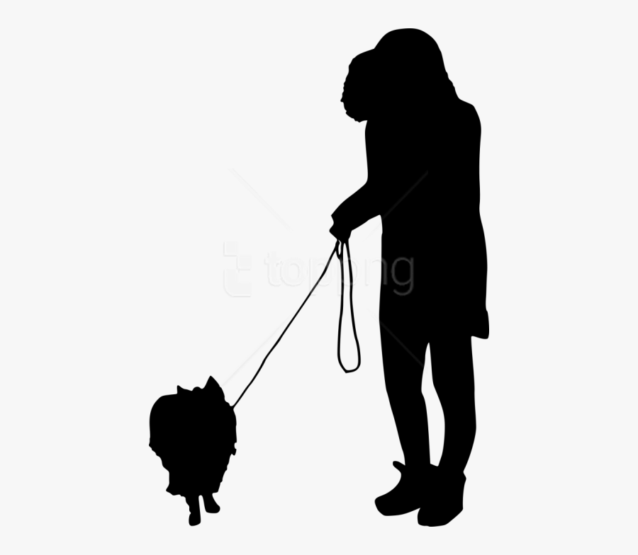 Free Png Dog Walking Silhouette Png - Silhouette Walking People Png, Transparent Clipart