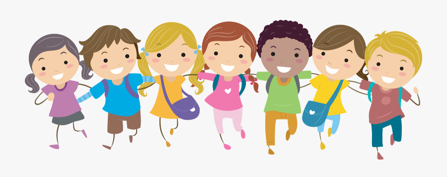 Clip Art Kids Walking Clipart - School Kids, Transparent Clipart