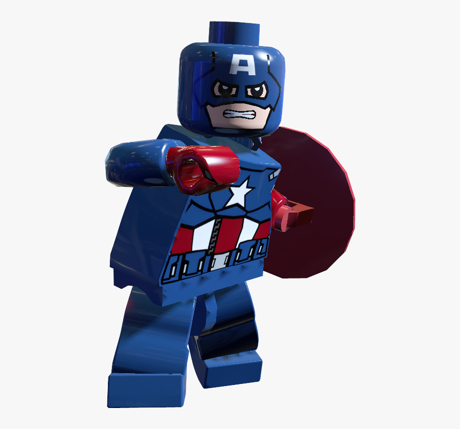 Captainamerica Angry Lego Clipart Free Download - Lego Marvel Super Heroes 2 Capitan America, Transparent Clipart