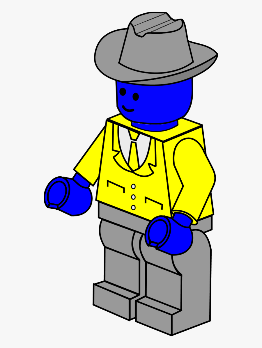 Business Man Lego Vector Clip Art - Lego Characters Vector Clip Art, Transparent Clipart