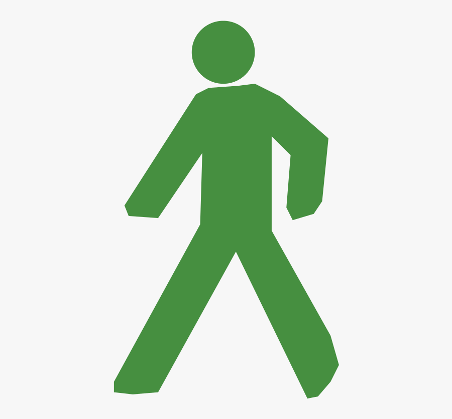 File - Walk Icon - Svg - Person Icon Green Transparent - Walk In Icon Png Green, Transparent Clipart