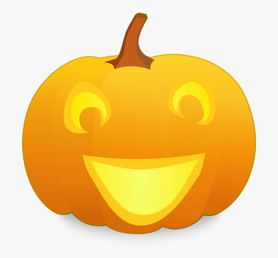 Animated Happy Halloween Clip Art - Smiley Jack O Lantern, Transparent Clipart