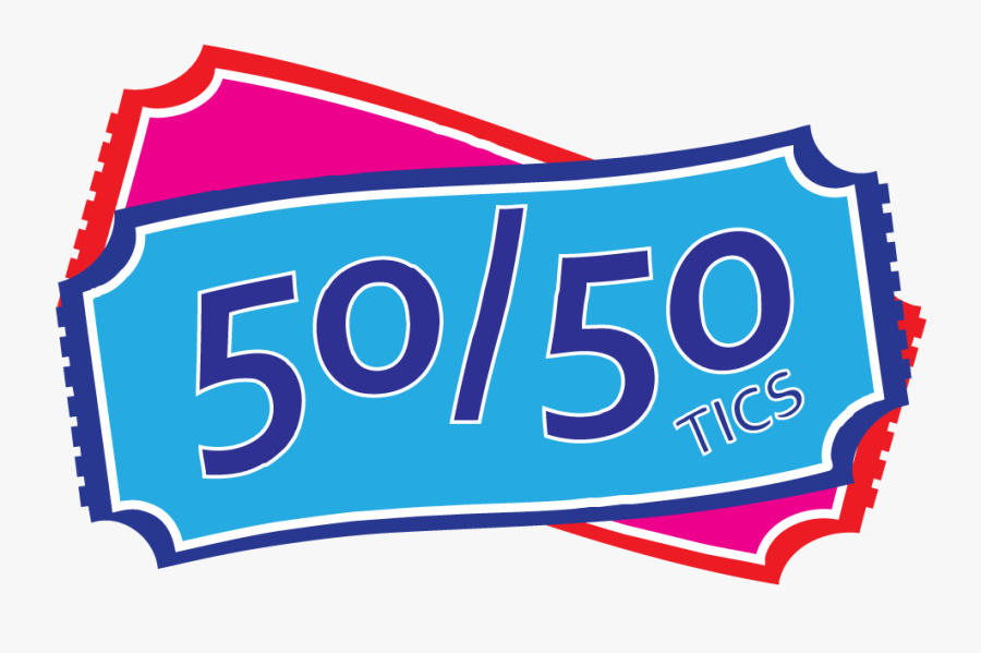 50/50 Draw Clipart - 50 50 Tickets Clipart, Transparent Clipart