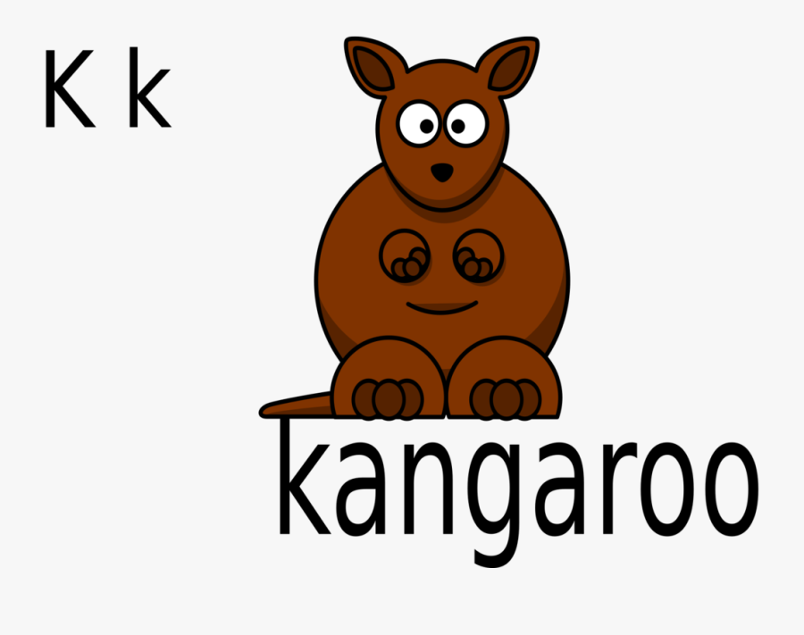 K For Kangaroo - K Kangaroo, Transparent Clipart