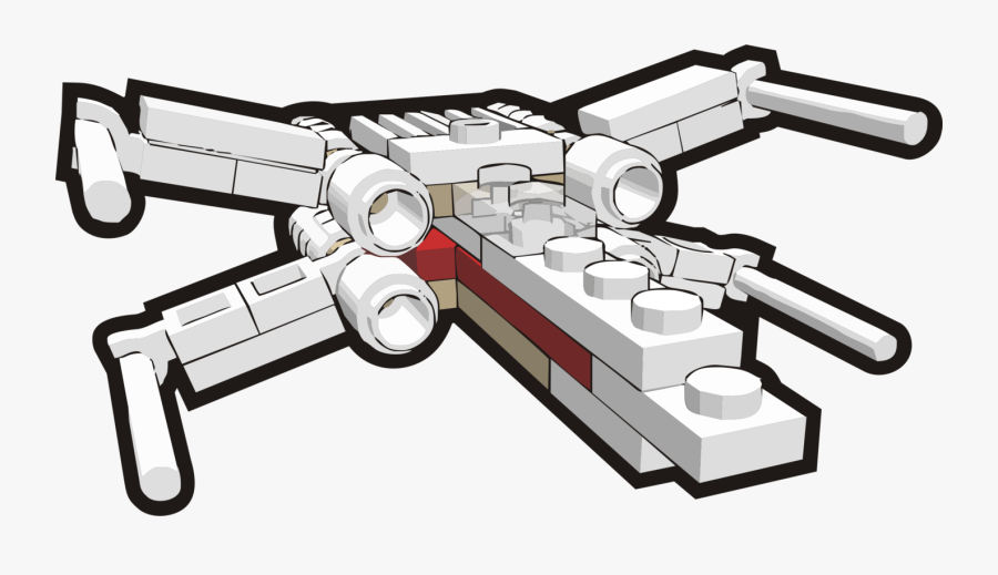Lego Clipart Set - Star Wars X Wing Miniatures Game Art, Transparent Clipart