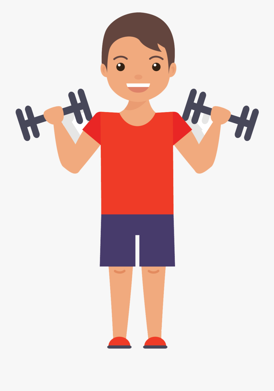 Muscles Clipart Gym - Gym Cartoon Png, Transparent Clipart