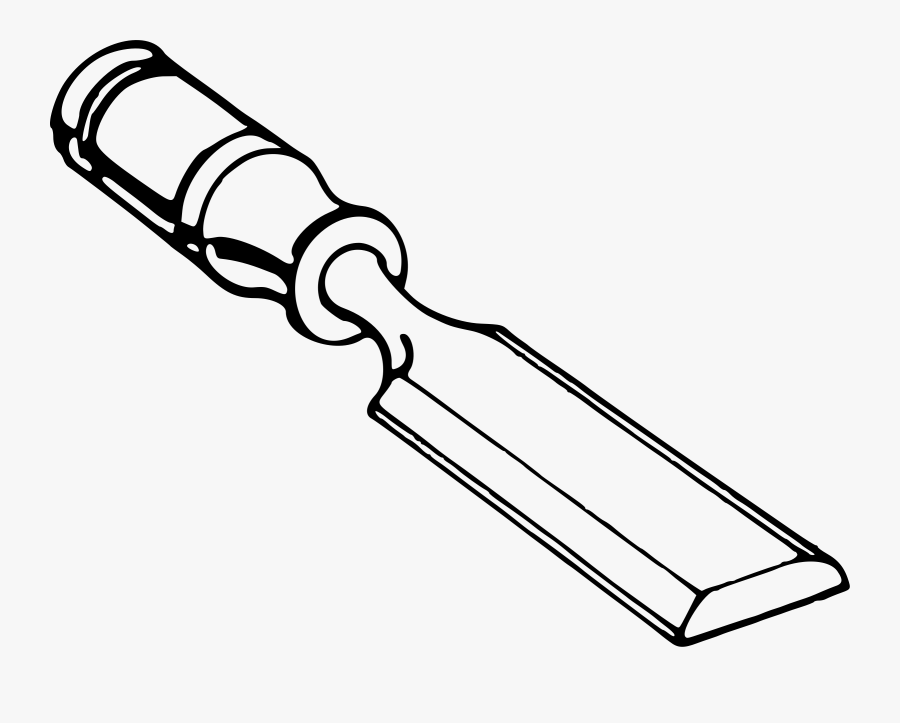 Carving Chisels Gouges Hand - Chisel Clipart Black And White, Transparent Clipart