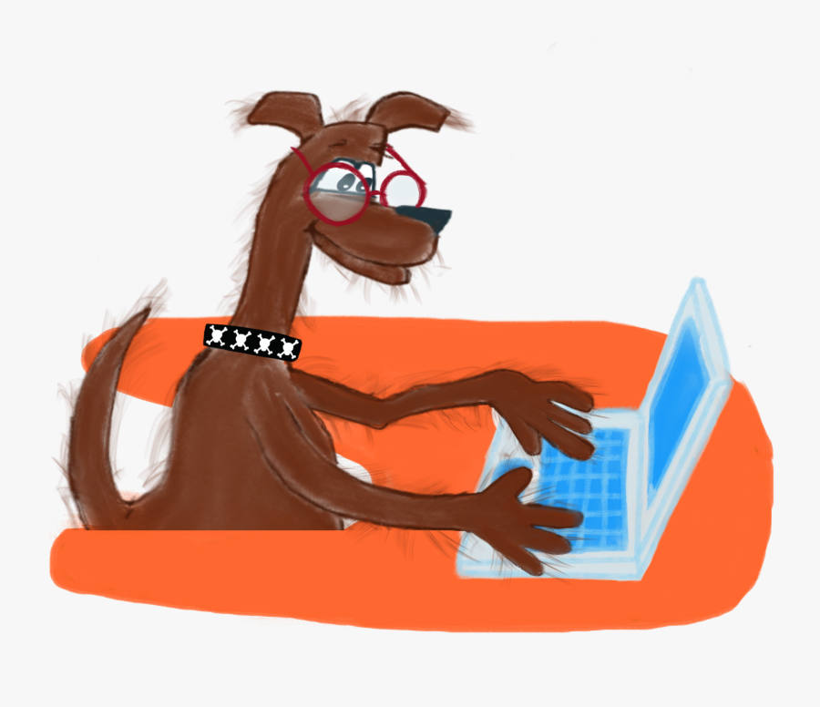 Png Freeuse Download Dooley Bear Book Adventures Belize - Kangaroo With Computer, Transparent Clipart