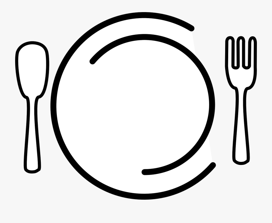 Dishes Plate Fork Spoon Food Png Image - Food Logo No Background, Transparent Clipart