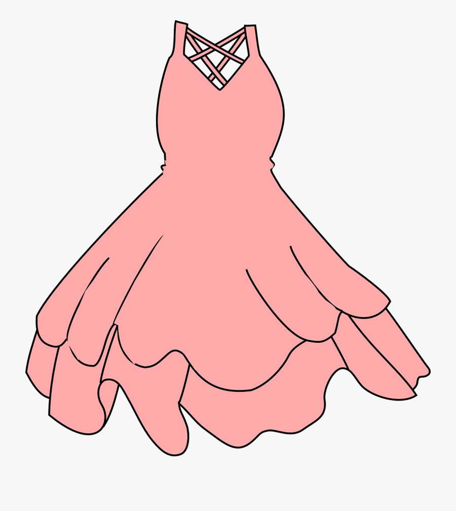 Pink Dress Clip Art - Dress Clip Art, Transparent Clipart