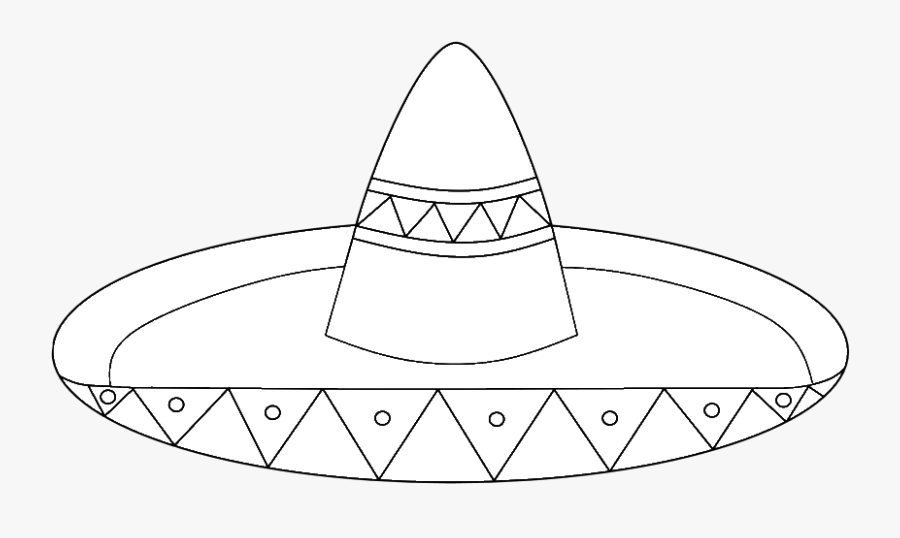 Black Sombrero Clipart - Illustration, Transparent Clipart