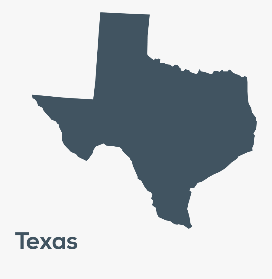 Texas With A Heart, Transparent Clipart