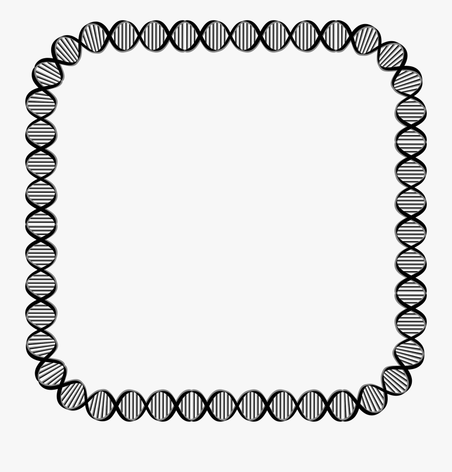 Clipart Dna Rounded Square Clipart - Dna Border Clipart, Transparent Clipart