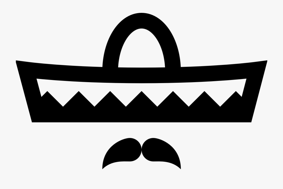 Moustache Clipart Sombrero - Sombrero, Transparent Clipart