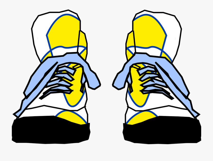 Gym Shoes Clipart Vector Png Front - Sneakers Clip Art, Transparent Clipart