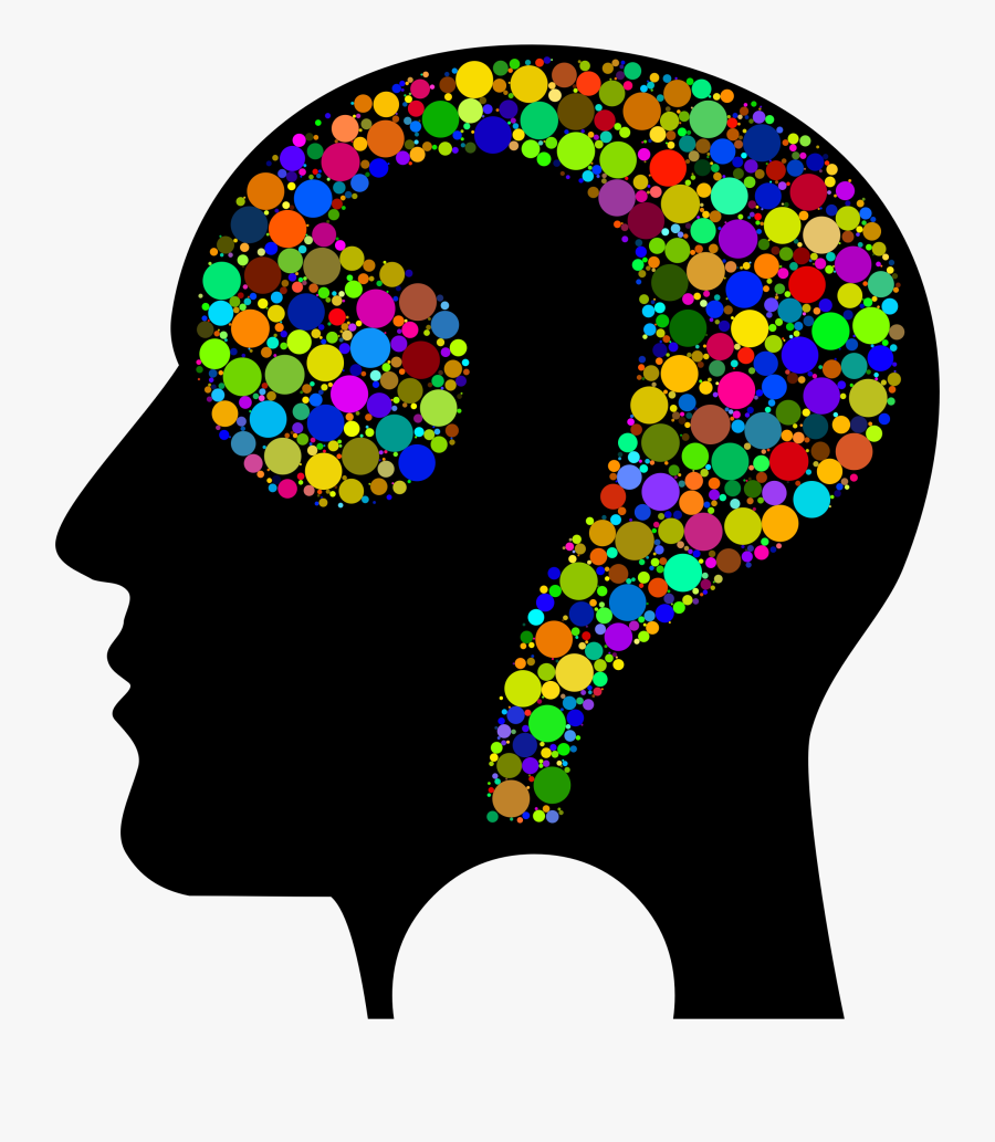 Transparent Question Marks Png - Human Head With Question Mark, Transparent Clipart