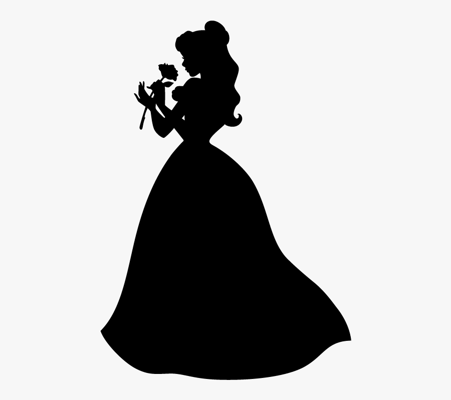 Silhouette Gold Belle Photography Beast Rose Dress - Disney Princess Silhou...