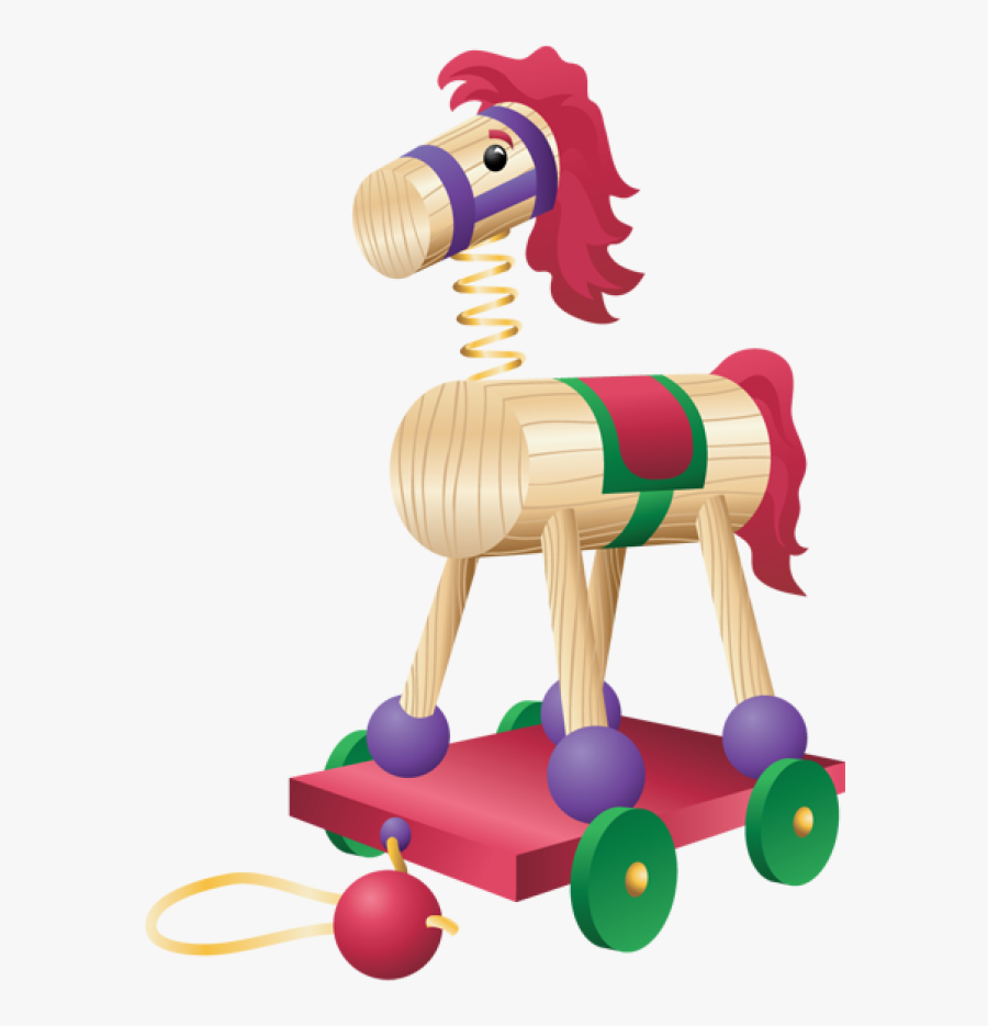 Trojan Horse Clipart Newborn Baby Toy - Santa's Bag Of Toys Clipart, Transparent Clipart