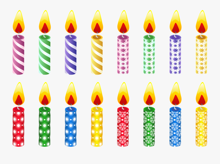 Birthday Candles Clipart Church Candle - Transparent Background Birthday Candles, Transparent Clipart