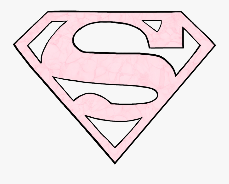 Superman Superwoman Logo Pink Freetoedit - Pink Superwoman Logo Png, Transparent Clipart
