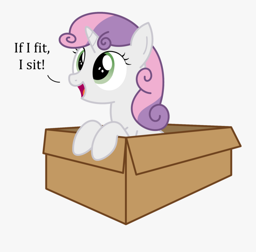 Cat Under Box Clipart - Cat In A Cardboard Box Cartoon, Transparent Clipart