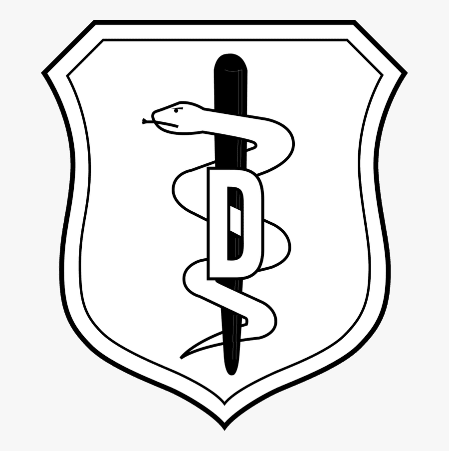 Dentist - Clipart - Black - And - White - Us Air Force Nurse Corps Badge, Transparent Clipart