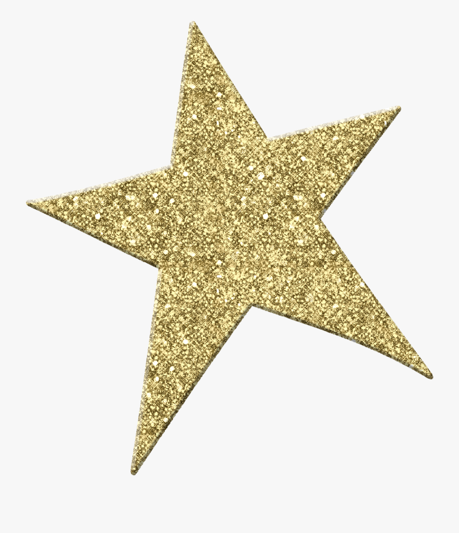 Shooting Star Free Clipart - Gold Glitter Star Transparent Background, Transparent Clipart