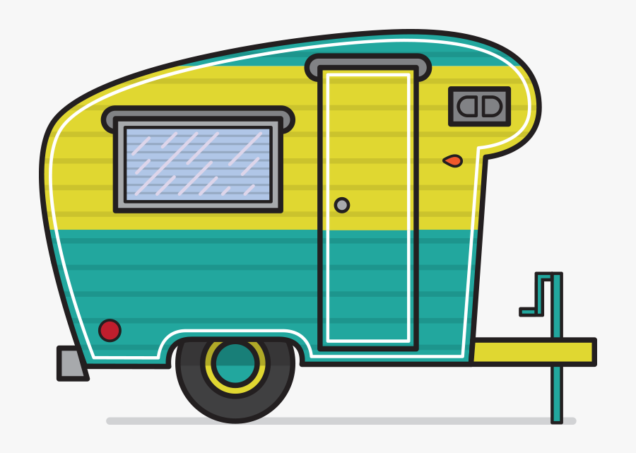 Camper Clip Art, Transparent Clipart