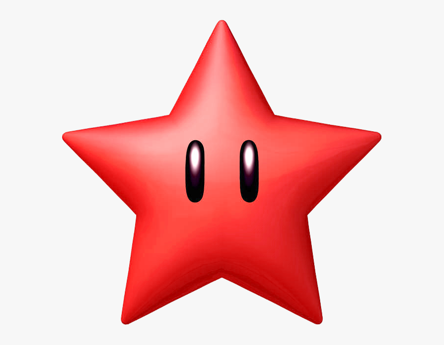 Shooting Star Clip Art Outline - Super Mario Red Star, Transparent Clipart