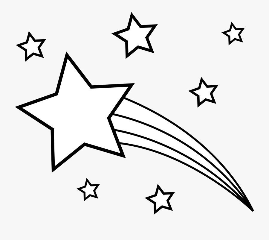 Transparent Line Of Stars Png - White Image Shooting Star, Transparent Clipart