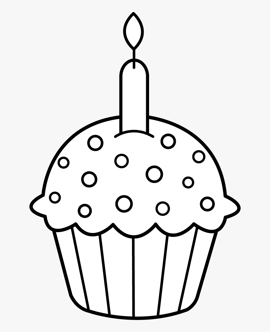 Birthday Candle Border Clipart - Birthday Cupcake Coloring ...