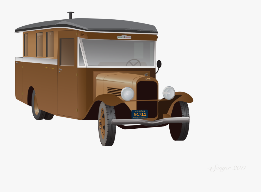 Old Truck Camper - Recreational Vehicle, Transparent Clipart