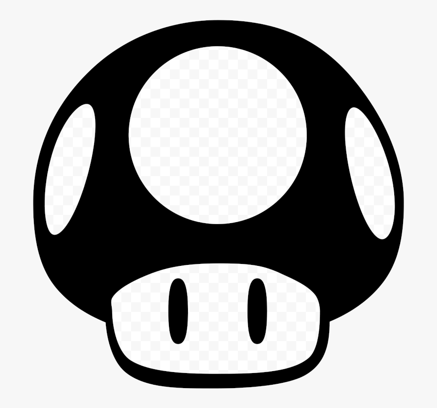 Mario Novosel Mushroom Clipart Black And White Stunning - Mario