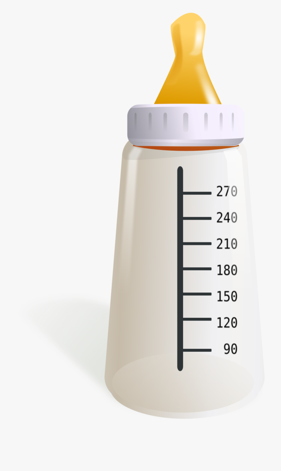 Baby Bottle - Baby Formula Bottle Lid, Transparent Clipart