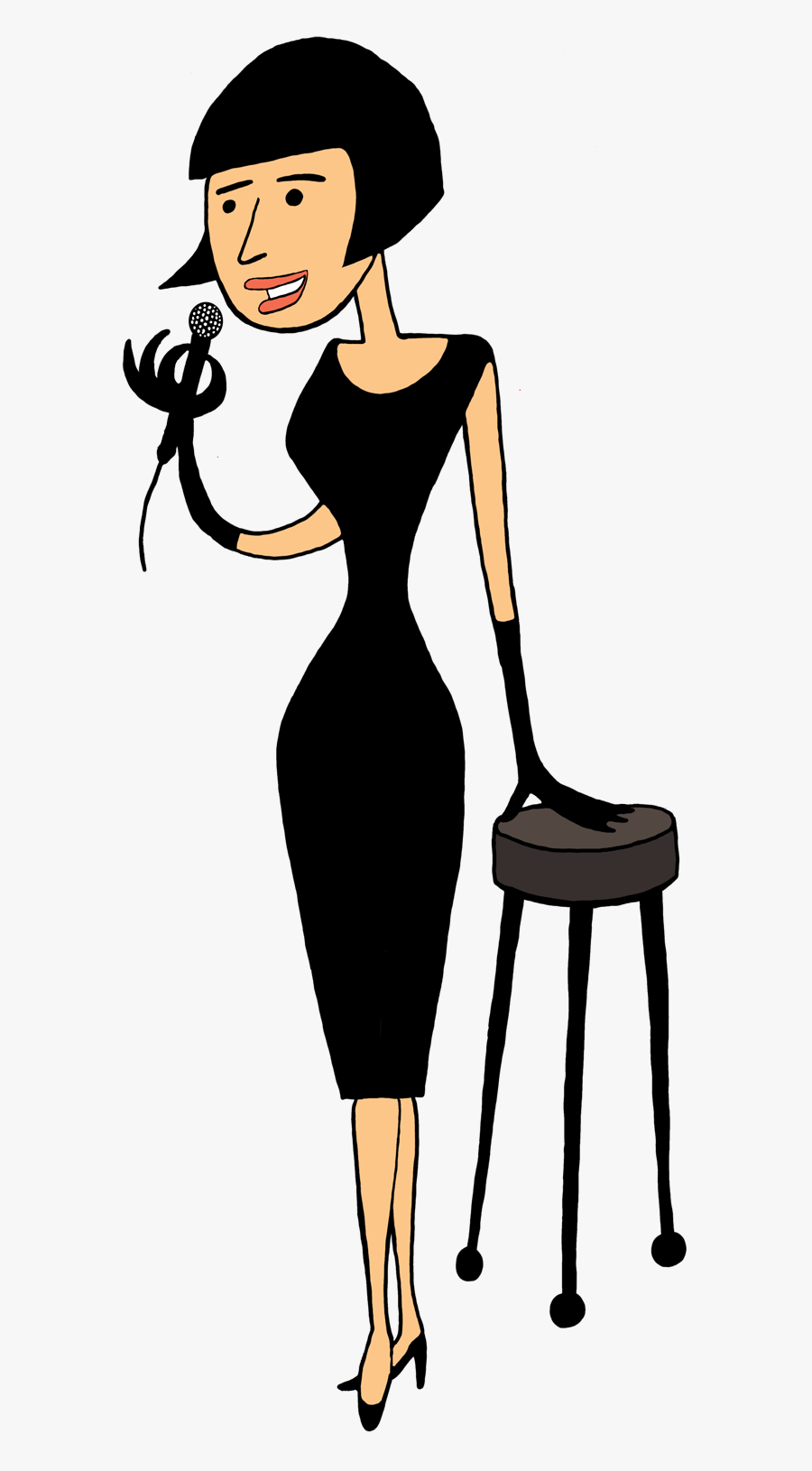 Singer Clip Art - Woman Singer Clipart Png, Transparent Clipart