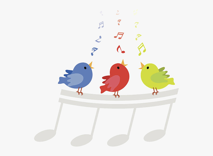 Bird Singing Clipart Transparent Png Birds Singing Musical Notes Free Transparent Clipart Clipartkey