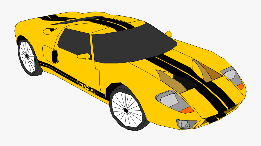 Transparent Dirt Clipart - Yellow Race Car Clipart, Transparent Clipart