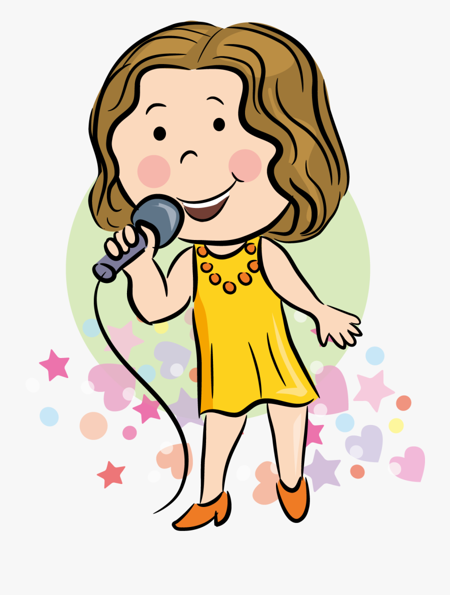 Singing Singer Cartoon - Singer Cartoon, Transparent Clipart