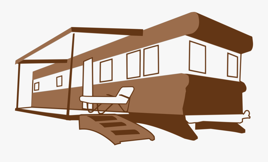 Angle,house,shed - Mobile Home Clip Art, Transparent Clipart