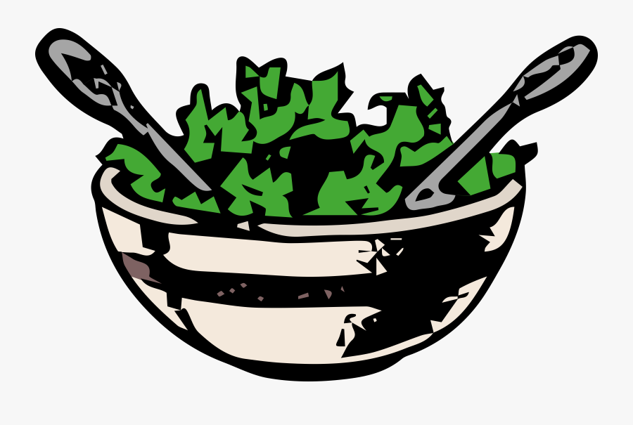 Salad Clipart Biezumd - Salad Clipart Black And White, Transparent Clipart