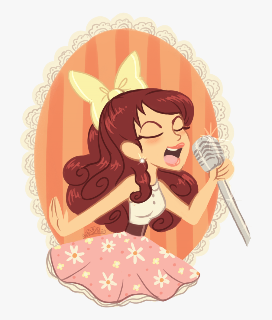 Sing Clipart Famous Singer - Cartoon Ariana Grande Singing, Transparent Clipart