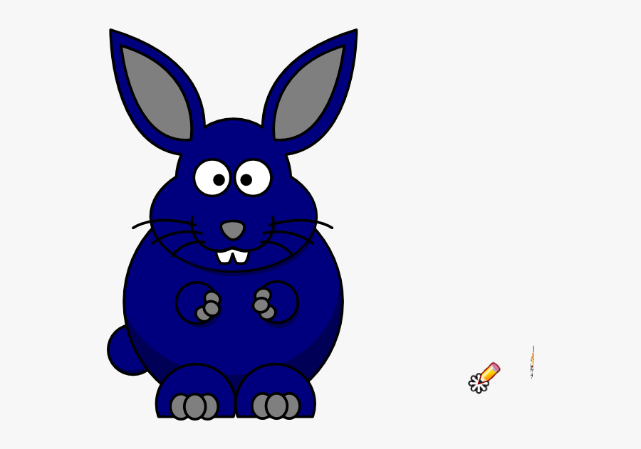 Cartoon Bunny Svg Clip Arts - Pencil, Transparent Clipart