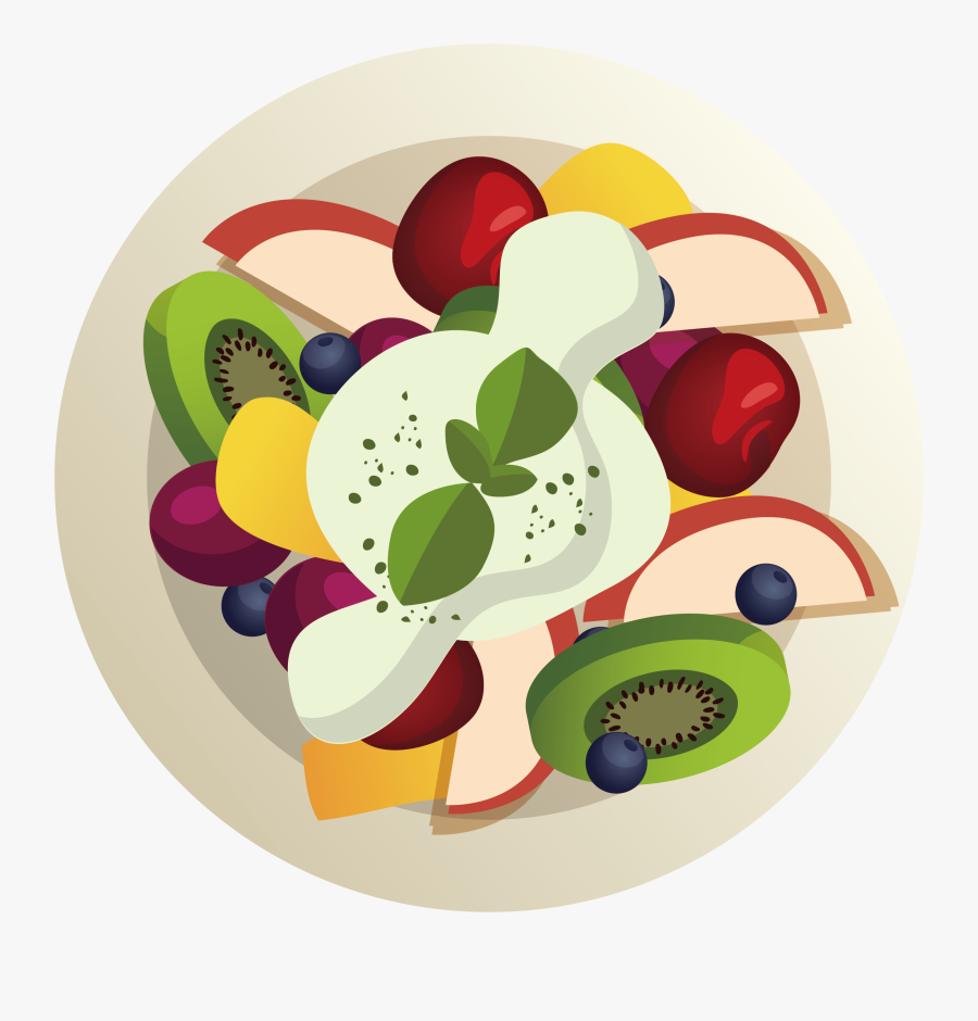 Indian Cuisine Vegetarian Cuisine Veganism Food - Cartoon Fruit Salad Png, Transparent Clipart