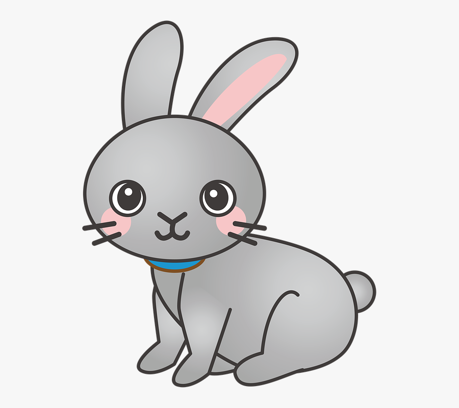 Bunny Line Drawing - Bunny Cartoon Png, Transparent Clipart