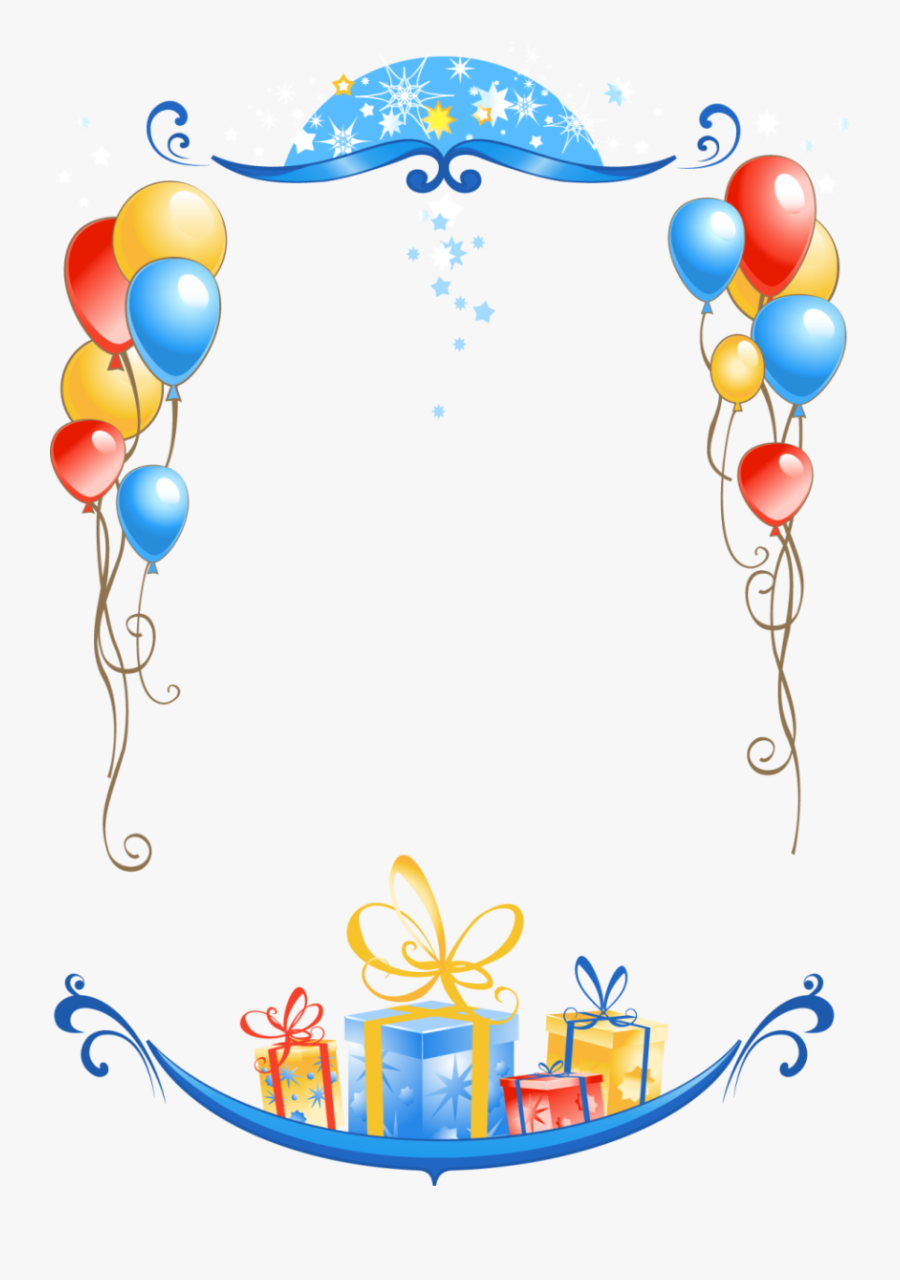 Transparent 40th Birthday Clipart - Birthday Frame Design Png, Transparent Clipart