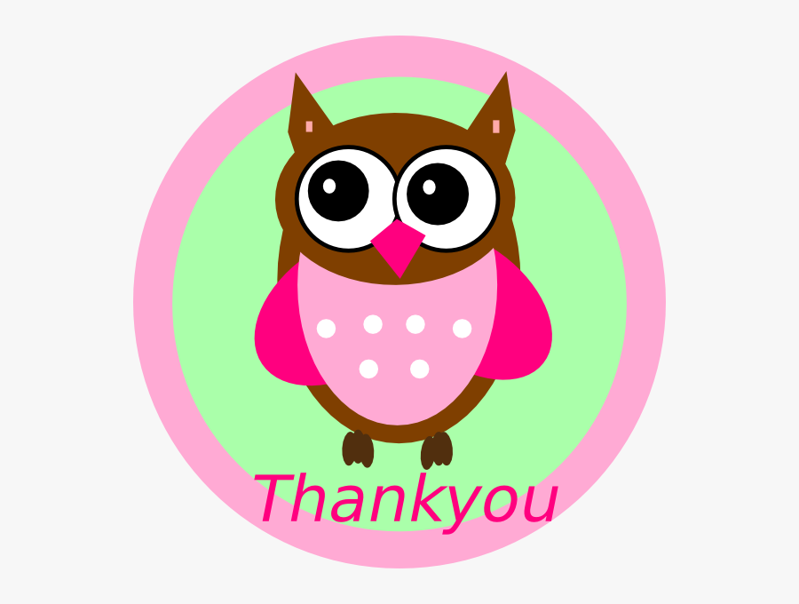 Thank You Clipart Free Download 8izrdjbrt - Owl Pictures Cartoon Green, Transparent Clipart