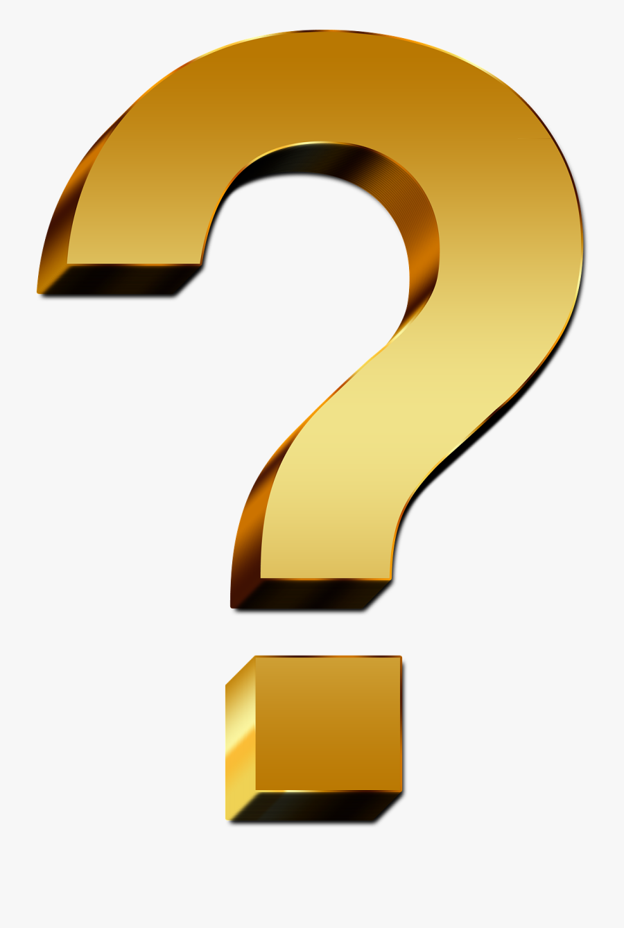 Living Clipart Question Mark - Golden Question Mark Png, Transparent Clipart