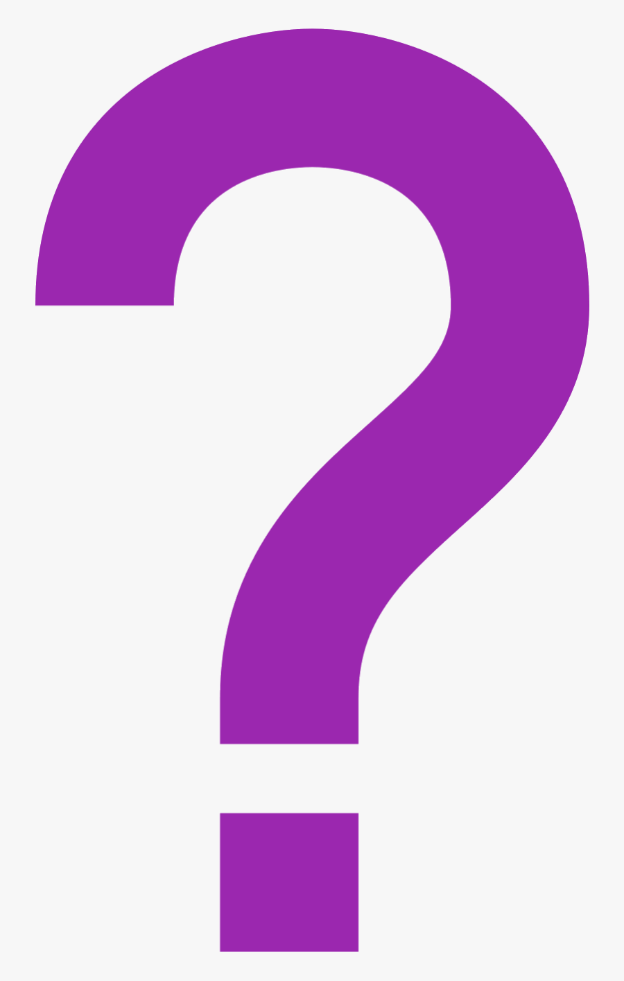 Transparent Computer Confusion Clipart - Purple Question Mark, Transparent Clipart