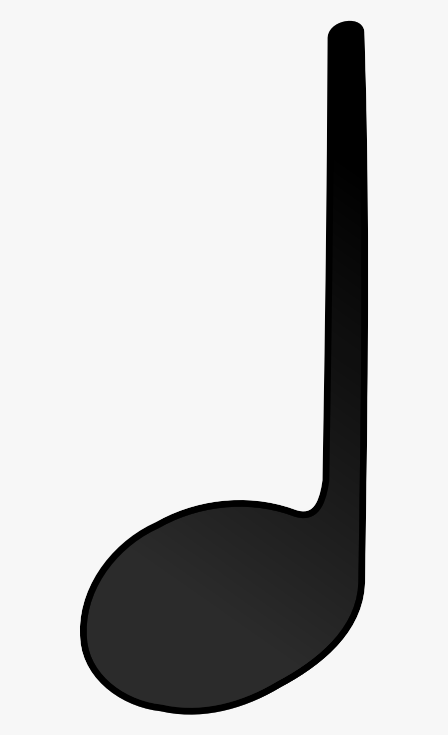 Quarter Note Clip Art, Transparent Clipart